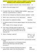 NABCEP ASSOCIATE EXAM 1 WITH ALL CORRECT & 100&percnt; VERIFIED ANSWERS &vert;LATEST VERSION &vert;ALREADY GRADED A&plus;
