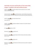memmlers structure and function of the human body  chapter 1 questions with well verified answers  anablism - answer☑️️&period;&period;&period;metobolic building of simple compounds into more complex  substances parallel by your body  anatomical position - answer☑️️&period;&period;&period;a stand