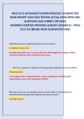 Test Bank for WGU D115 Advanced Pathophysiology OA Exam &ndash; Latest Version 2025&sol;2026 &lpar;450&plus; Verified Questions with Detailed Answers&comma; A&plus; Graded&comma; Guaranteed Pass&rpar;
