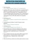NMTCB ACTUAL EXAM PAPER 2026 QUESTIONS WITH ANSWERS GRADED A&plus;