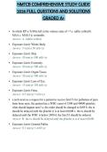 NMTCB COMPREHENSIVE STUDY GUIDE 2026 FULL QUESTIONS AND SOLUTIONS GRADED A&plus;