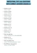 NMTCB FINAL TEST 2026 QUESTIONS WITH CORRECT ANSWERS GRADED A&plus;