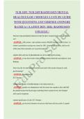 NUR 2459 &sol; NUR 2459 RASMUSSEN MENTAL HEALTH EXAM 1 MODULES 1-3 STUDY GUIDE WITH QUESTIONS AND VERIFIED ANSWERS&vert; RATED A&plus; &vert; LATEST 2025 &sol; 2026 &vert; RASMUSSEN COLLEGE &vert;