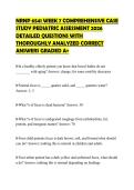 NRNP 6541 WEEK 7 COMPREHENSIVE CASE STUDY PEDIATRIC ASSESSMENT 2026 DETAILED QUESTIONS WITH THOROUGHLY ANALYZED CORRECT ANSWERS GRADED A&plus;