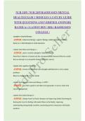 NUR 2459 &sol; NUR 2459 RASMUSSEN MENTAL HEALTH EXAM 1 MODULES 1-3 STUDY GUIDE WITH QUESTIONS AND VERIFIED ANSWERS&vert; RATED A&plus; &vert; LATEST 2025 &sol; 2026 &vert; RASMUSSEN COLLEGE &vert;