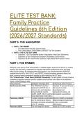 COMPLETE TEST BANK&colon; Family Practice Guidelines 6th Edition &lpar;2026&sol;2027 Standards&rpar; - 88 Elite Q&A 