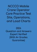 NCCCO Mobile Crane Operator Core Practice Test PDF &vert; Site&comma; Operations & Load Charts Study Guide