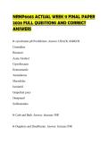NRNP6665 ACTUAL WEEK 11 FINAL PAPER 2026 FULL QUESTIONS AND CORRECT ANSWERS