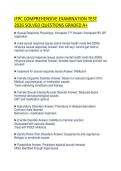 IFPC COMPREHENSIVE EXAMINATION TEST 2026 SOLVED QUESTIONS GRADED A&plus;