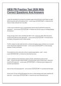 HESI PN Practice Test 2026 &vert; Correct Questions and Answers