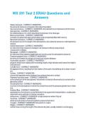WX 201 Test 2 ERAU Questions and  Answer