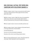 NSG 318 EXAM 2 ACTUAL TEST PAPER 2026 QUESTIONS WITH SOLUTIONS GRADED A&plus;