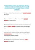 Comprehensive Review of Cell Biology&comma; Genetics&comma;  and Molecular Biology for Exam 2 Newest 2026  Questions and Correct Detailed Answers Already  Graded A&plus; 
