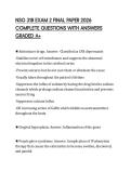 NSG 318 EXAM 2 FINAL PAPER 2026 COMPLETE QUESTIONS WITH ANSWERS GRADED A&plus;