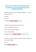 AVIA 305 &lpar;Col&period; Mac&rpar; Test &num;4 Newest 2026  Questions and Correct Detailed Answers  Already Graded A&plus; 