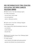 NSG 318 PHARMACOLOGY FINAL EXAM 2026 GCU ACTUAL TEST PAPER COMPLETE SOLUTIONS VERIFIED