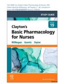 TEST BANK For Clayton's Basic Pharmacology for Nurses 19th Edition Michelle Willihnganz &vert;&vert; ISBN&colon;978-0323812597 &vert; &comma; All Chapters 1 - 48&comma; Complete A&plus; Guide  