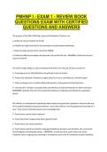 PMHNP I &ndash; Exam 1 Review&comma; &lbrack;Institution Name&rsqb;&comma; Academic Year &lbrack;Insert Year&rsqb; &ndash; Certified Questions and Answers for Exam Preparation