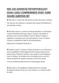 NSG 530 ADVANCED PATHOPHYSIOLOGY EXAM 3 2026 COMPREHENSIVE STUDY GUIDE SOLVED QUESTION SET