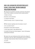 NSG 530 ADVANCED PATHOPHYSIOLOGY EXAM 3 2026 FINAL REVIEW BUNDLED SOLUTION PACKAGE