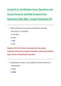 Bundle for CompTIA A&plus; Certification Exam Questions and Correct Answers &lpar;Verified Answers&rpar; Plus Rationales 2026 Q&A &vert; Instant Download Pdf
