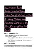 2026&sol;2027 Basic Professional Military Education &lpar;Enlisted&rpar; - Block 2&colon; Navy History & Heritage Elite Test Bank &lpar;Project 33 & NAVPLAN&rpar;