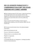 NSG 533 ADVANCED PHARMACOLOGY 4 COMPREHENSIVE EXAM SCRIPT 2026 SOLVED QUESTIONS WITH CORRECT ANSWERS