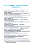 WX 201 Chapter 2 Sandbox Questions and Answers