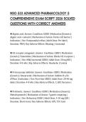 NSG 533 ADVANCED PHARMACOLOGY 5 COMPREHENSIVE EXAM SCRIPT 2026 SOLVED QUESTIONS WITH CORRECT ANSWERS