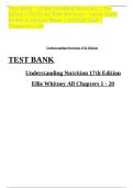 Understanding Nutrition 2025 Latest Edition Test Bank by Ellie Whitney &vert; Complete Questions & Verified Answers