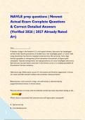 NAVLE prep questions &vert; Newest Actual Exam Complete Questions & Correct Detailed Answers &lpar;Verified 2026 &vert; 2027 Already Rated A&plus;&rpar;  