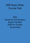 MSF Basic Rider Course Test PDF &vert; Motorcycle Safety Certification Study Guide