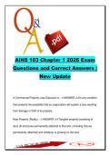 AINS 103 Chapter 1 &lpar;2026&rpar; &ndash; 100&plus; Exam Questions & Answers &vert; Commercial Property&comma; Liability & Risk Management
