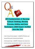 ATI Fundamentals of Nursing &lpar;2026&rpar; &ndash; 60&plus; Q&A &vert; ADPIE&comma; Patient Safety&comma; Clinical Judgment & Care Techniques