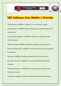 NHS Pathways Core Module 1 Overview