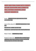 ANPH 1002 FINAL EXAM WITH CORRECT ACTUAL QUESTIONS AND CORRECTLY WELL DEFINED ANSWERS LATEST ALREADY GRADED A&plus;