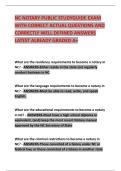 NC NOTARY PUBLIC STUDYGUIDE EXAM WITH CORRECT ACTUAL QUESTIONS AND CORRECTLY WELL DEFINED ANSWERS LATEST ALREADY GRADED A&plus;