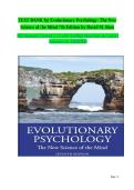 Evolutionary Psychology&colon; The New Science of the Mind 7th Edition Test Bank by David M&period; Buss &vert; Complete Questions & Verified Answers