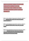 2026 NC NOTARY PUBLIC STUDYGUIDE EXAM WITH CORRECT ACTUAL QUESTIONS AND CORRECTLY WELL DEFINED ANSWERS LATEST ALREADY GRADED A&plus;