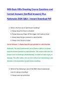 NRA Basic Rifle Shooting Course Questions and  Correct Answers &lpar;Verified Answers&rpar; Plus  Rationales 2026 Q&A &vert; Instant Download Pdf
