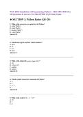 WGU E010 Foundations of Programming &lpar;Python&rpar; &ndash; 2026 UPDATED OA &vert; 100 Questions & Answers &vert; GUARANTEED PASS Study Guide&period;