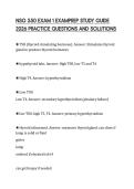 NSG 550 EXAM 1 EXAMPREP STUDY GUIDE 2026 PRACTICE QUESTIONS AND SOLUTIONS
