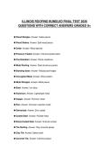 ILLINOIS ROOFING BUNDLED FINAL TEST 2026 QUESTIONS WITH CORRECT ANSWERS GRADED A&plus;