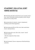 ATI MATERNITY 2026 ACTUAL SCRIPT VERIFIED MASTER FILE