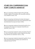 ATI MED 2026 COMPREHENSIVE EXAM SCRIPT COMPLETE ANSWER SET