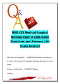 NSG 123  EXAM COMPLETE PACKAGE DEAL