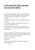 ATI MED SURG PROCTORED FINAL TEST 2026 QUESTIONS WITH CORRECT ANSWERS GRADED A&plus;