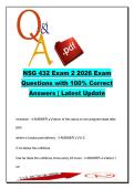 NSG 432 Exam 2 &lpar;2026&rpar; &ndash; 200&plus; Q&A &vert; Postpartum Care&comma; Newborn Assessment&comma; Jaundice & Breastfeeding
