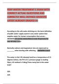FDEP WATER TREATMENT C EXAM WITH CORRECT ACTUAL QUESTIONS AND CORRECTLY WELL DEFINED ANSWERS LATEST ALREADY GRADED A&plus;