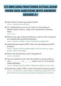 ATI MED SURG PROCTORED COMPREHENSIVE STUDY GUIDE 2026 FULL QUESTIONS AND SOLUTIONS GRADED A&plus;